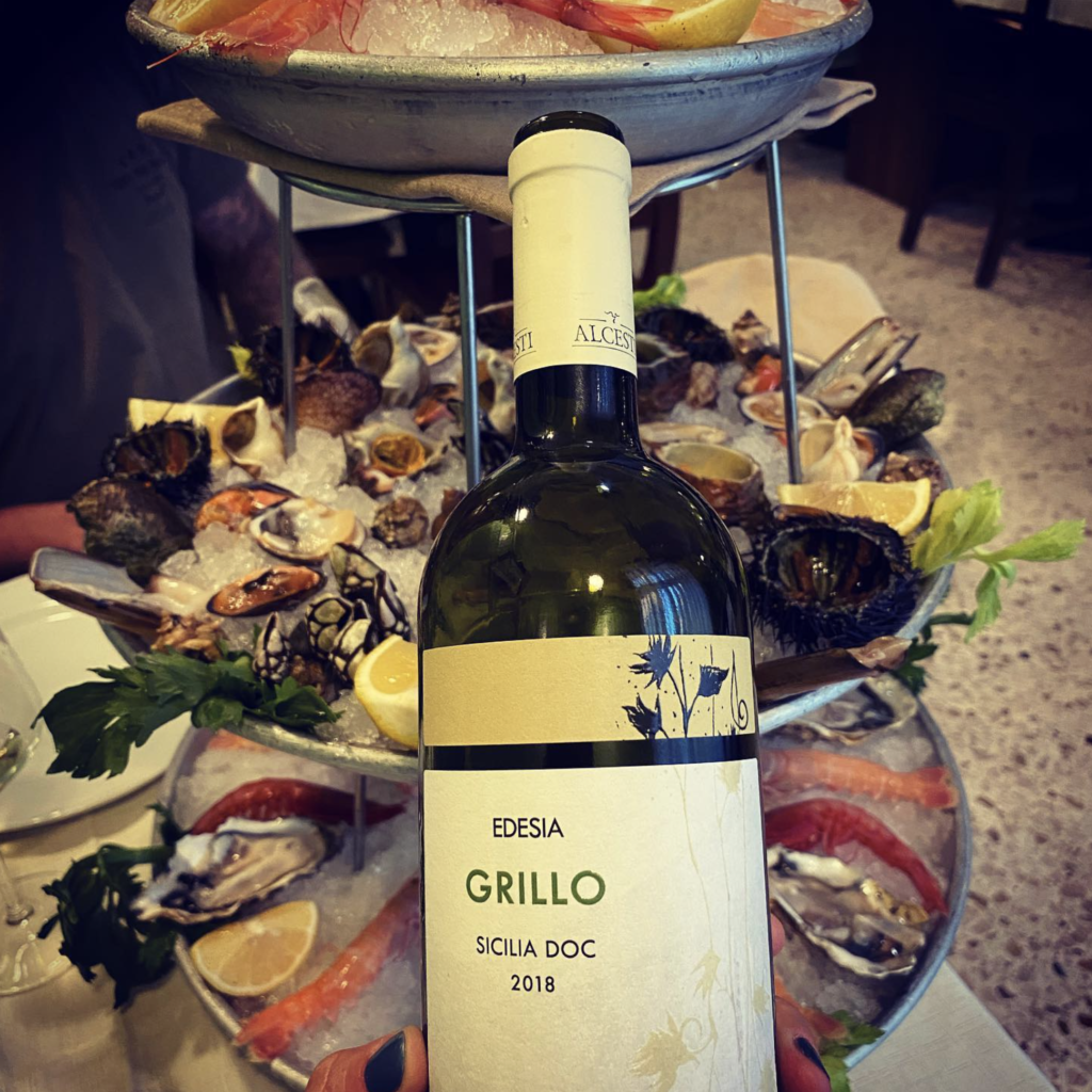 seafood wine pairing, grillo